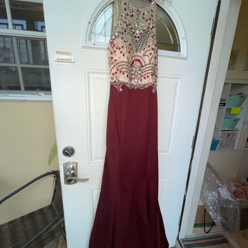 Burgundy Prom Dress